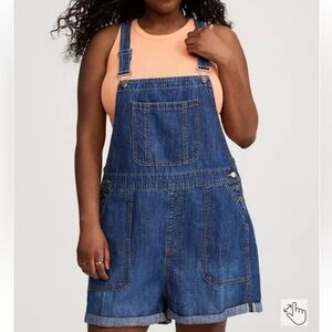 TORRID Lightweight Denim Shortall size 18